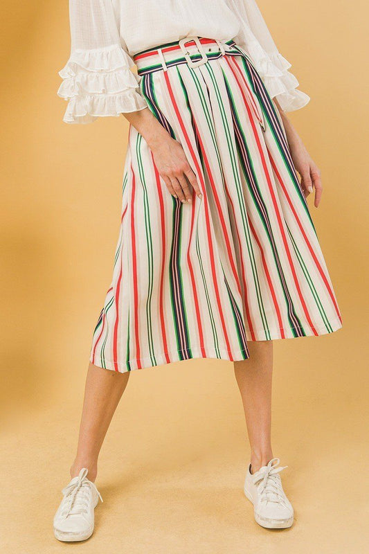 A Woven Midi Skirt - ShopEasier