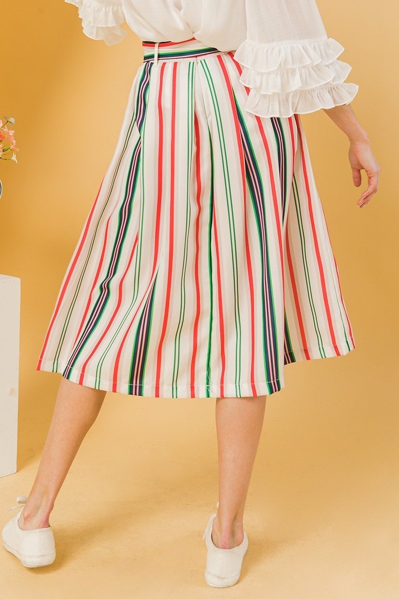 A Woven Midi Skirt - ShopEasier