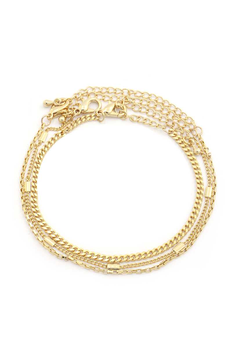 Sodajo Curb Link Metal Bracelet Set - ShopEasier