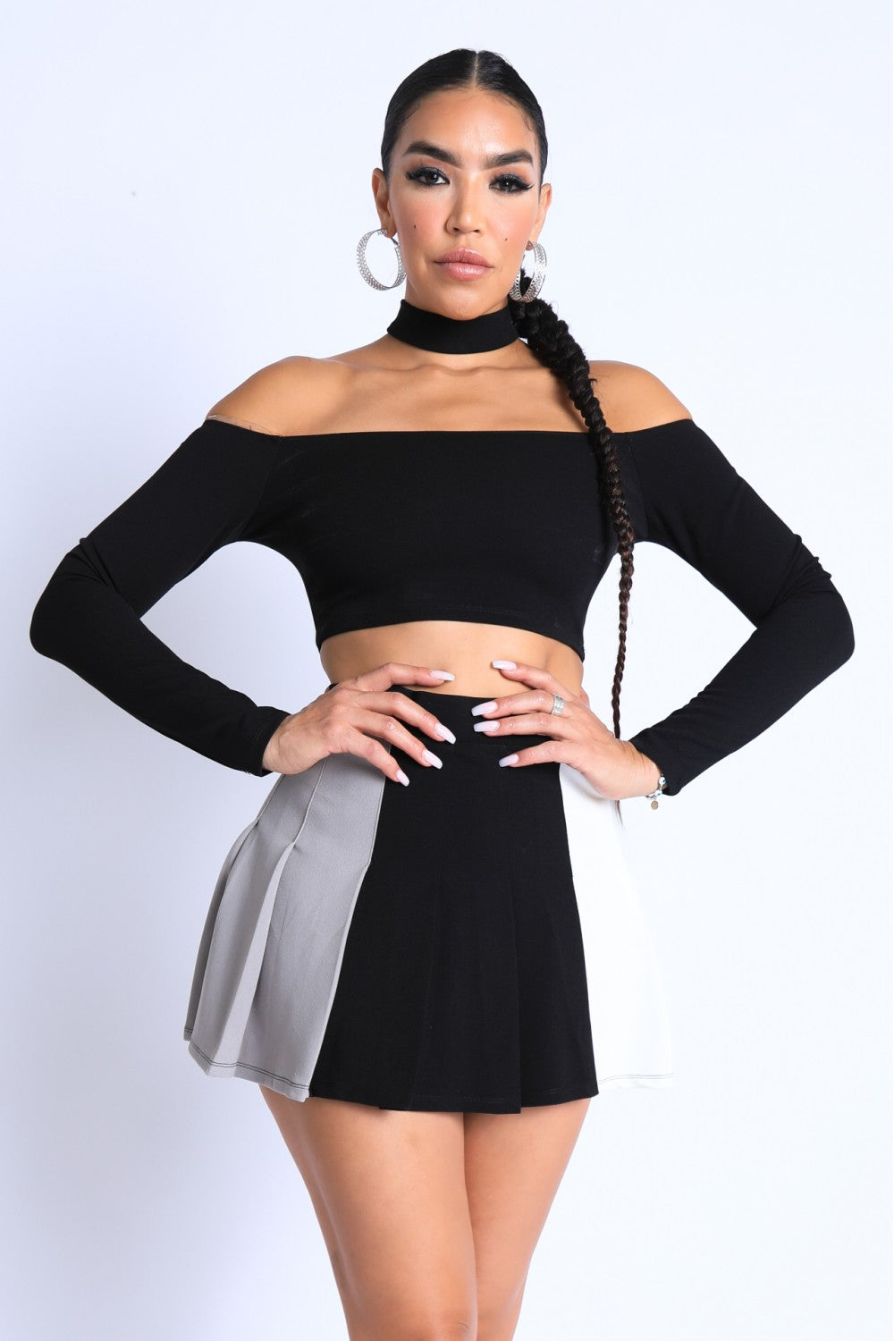 Choker Off-shoulder Top Set - ShopEasier