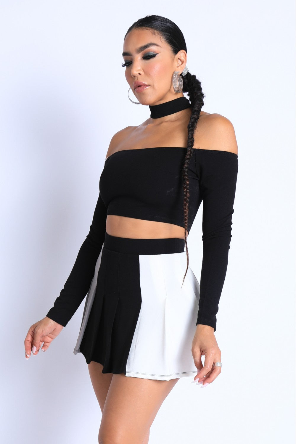 Choker Off-shoulder Top Set - ShopEasier