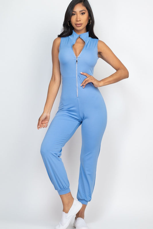 Zip Front Jumpsuit - ShopEasier