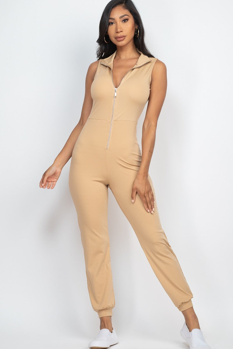 Zip Front Jumpsuit - ShopEasier