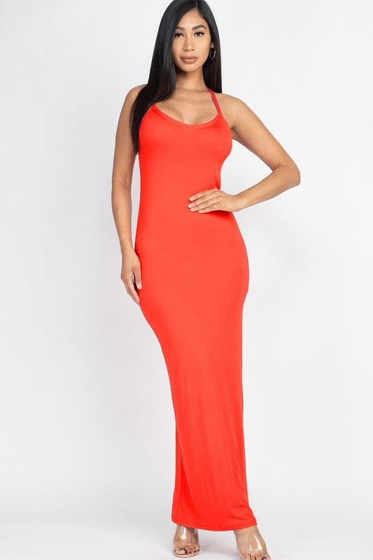 Racer Back Maxi Dress - ShopEasier