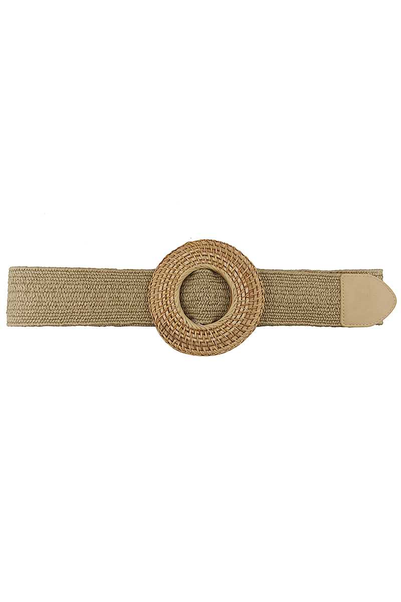 Modern Straw Round Belt - ShopEasier