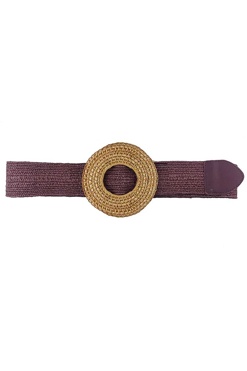 Modern Straw Round Belt - ShopEasier