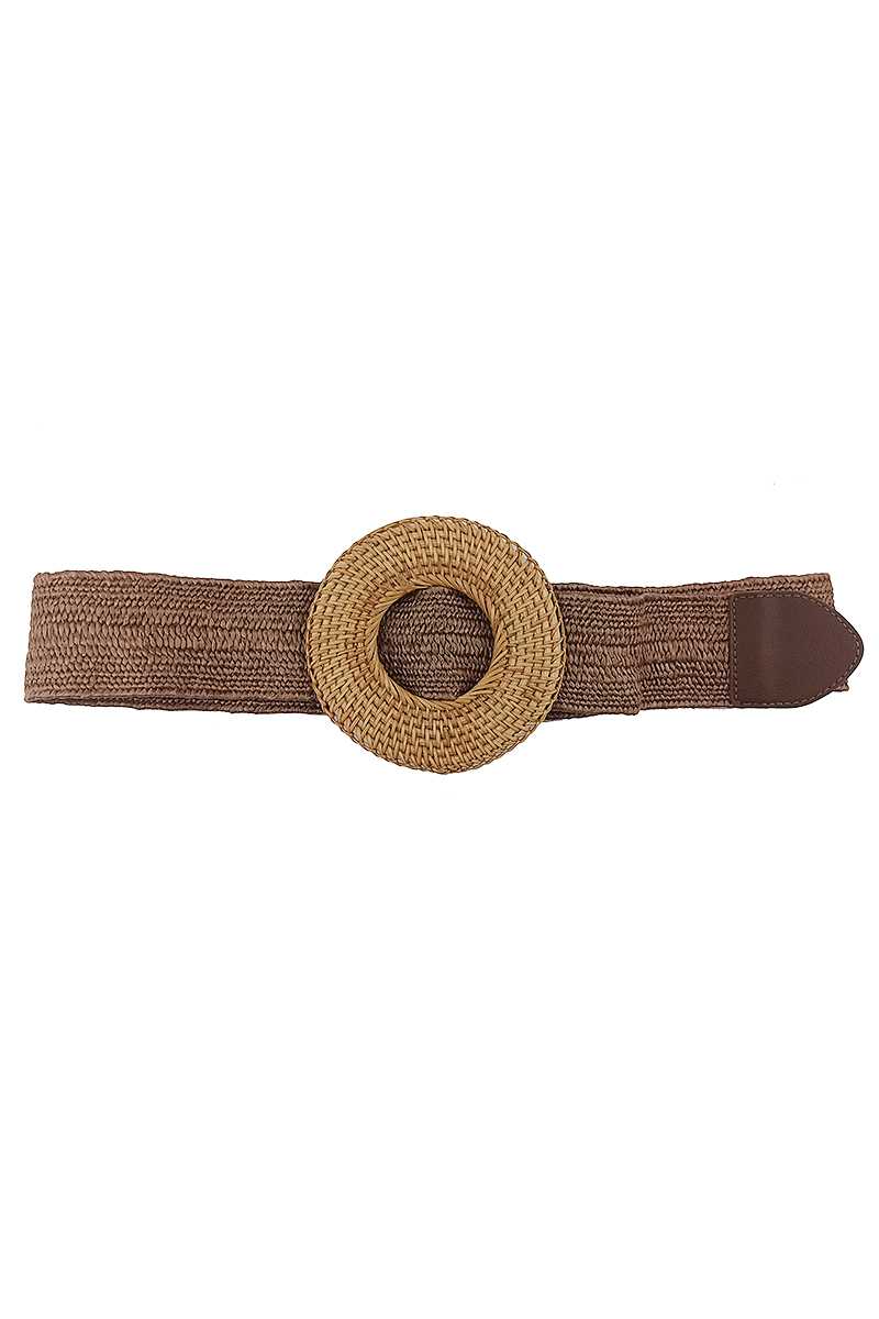 Modern Straw Round Belt - ShopEasier