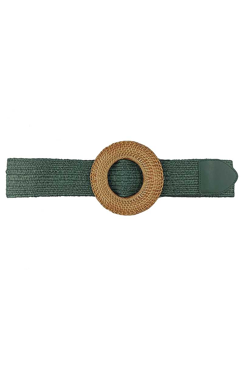 Modern Straw Round Belt - ShopEasier