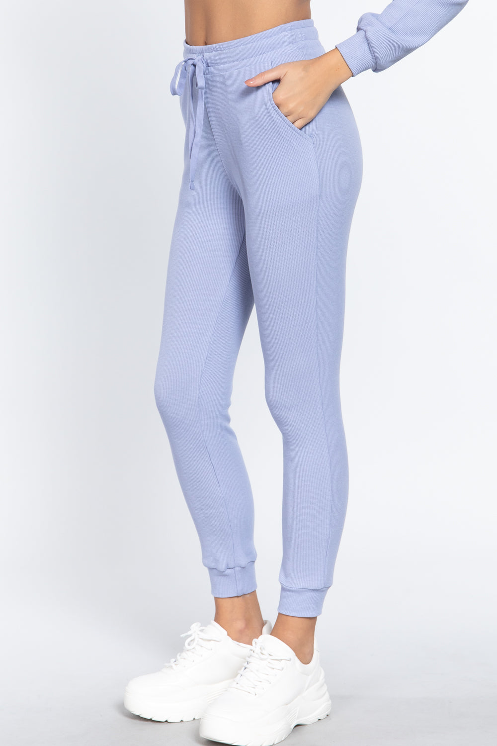 Waist Band Side Pocket Thermal Pants - ShopEasier