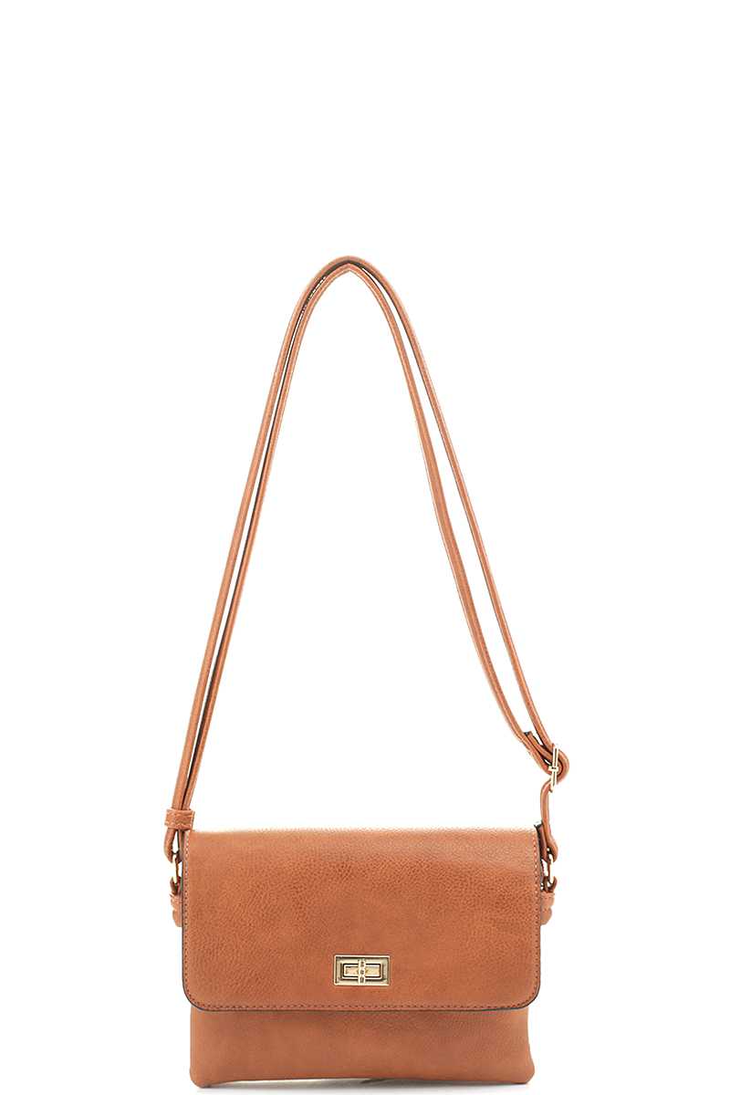 Smooth Colored Crossbody Bag - ShopEasier