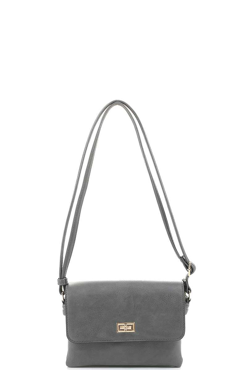 Smooth Colored Crossbody Bag - ShopEasier