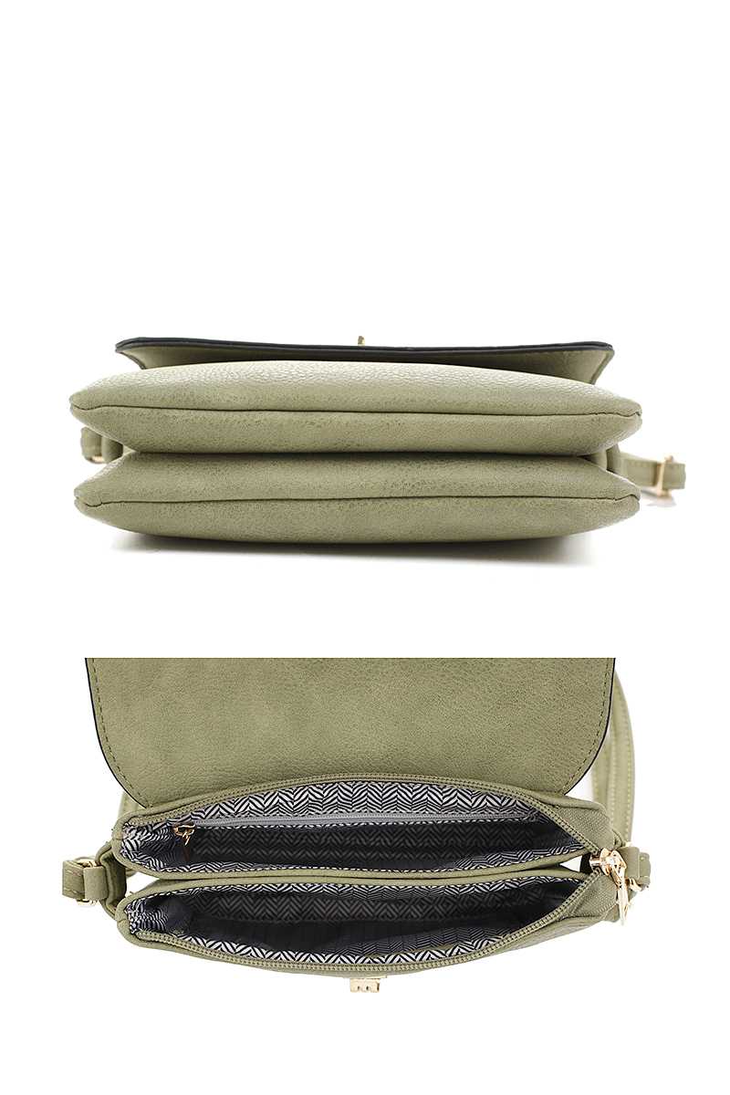 Smooth Colored Crossbody Bag - ShopEasier