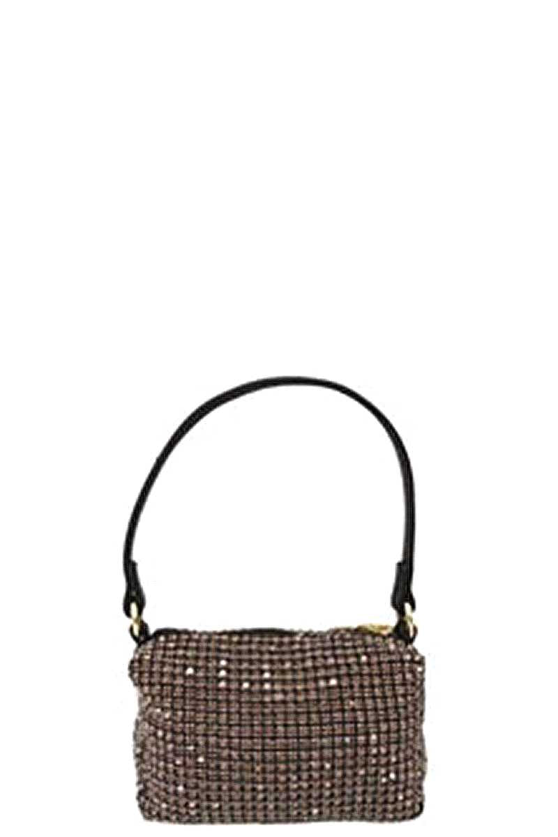 Fashion Chic Rhinestone Handle Clutch Bag - ShopEasier