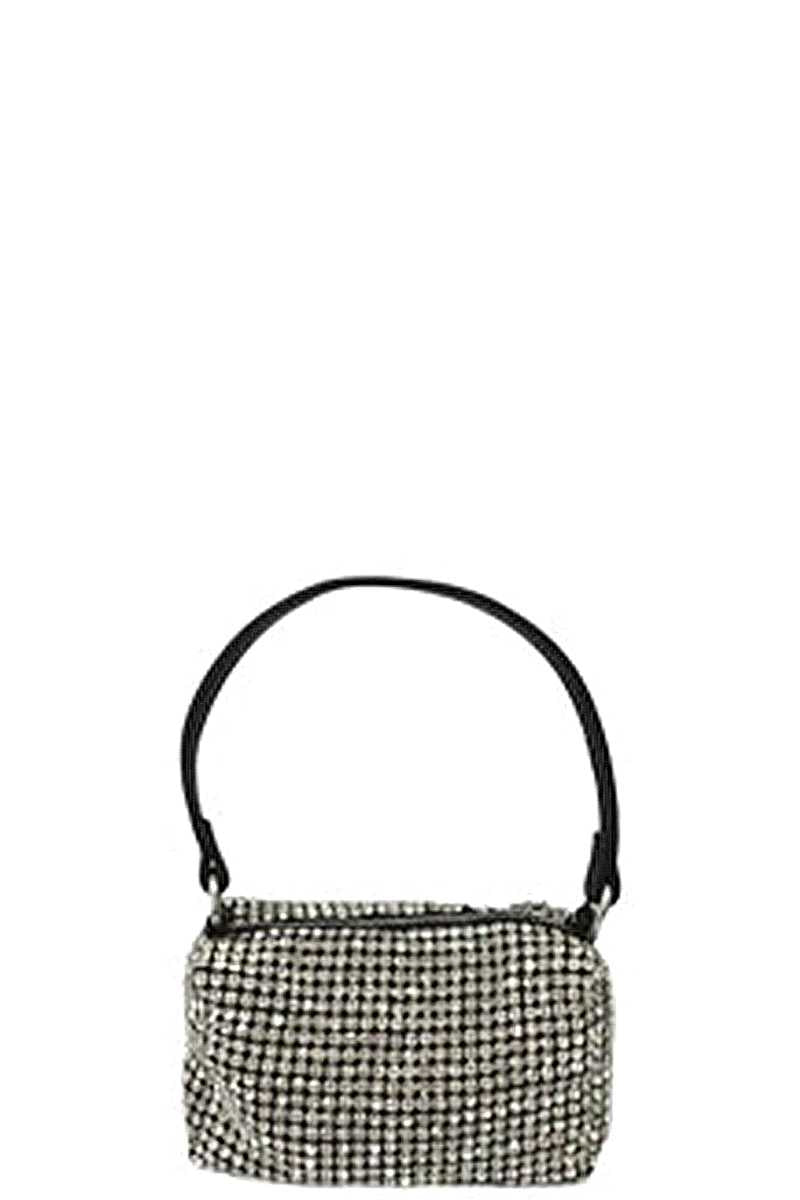 Fashion Chic Rhinestone Handle Clutch Bag - ShopEasier