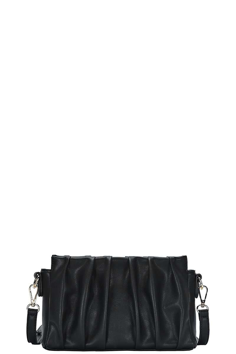 Stylish Smooth Wrinkled Crossbody Bag - ShopEasier