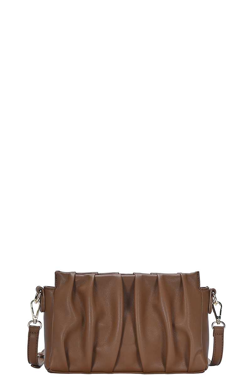 Stylish Smooth Wrinkled Crossbody Bag - ShopEasier