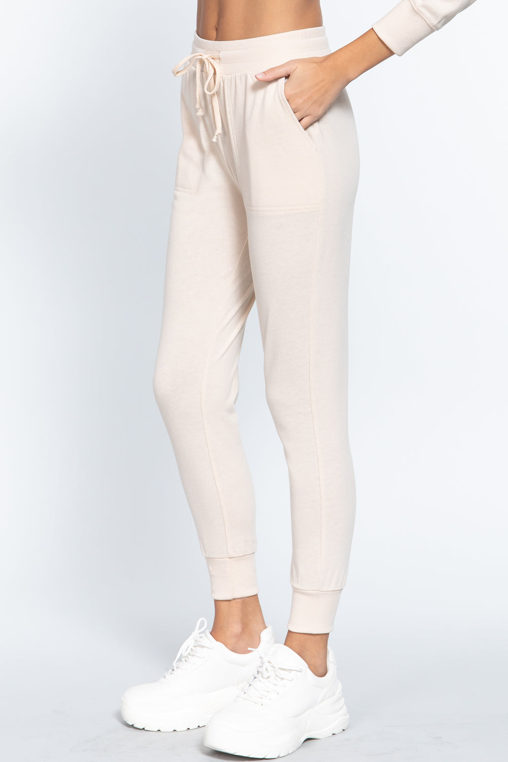 Waist Band Long Sweatpants With Pockets - ShopEasier