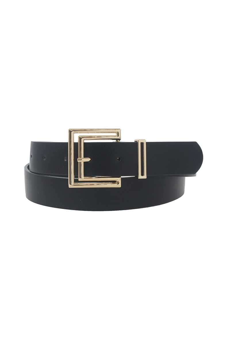 Outline Cutout Square Buckle Belt - ShopEasier