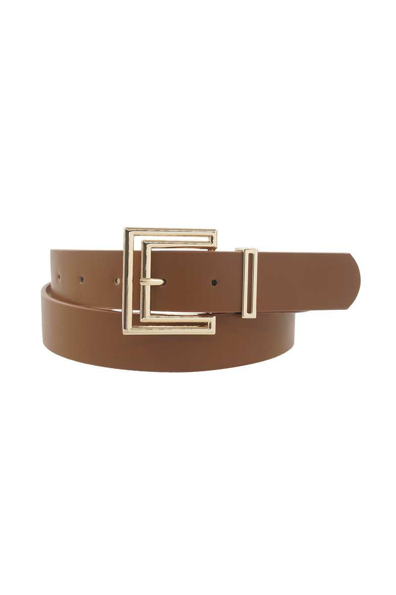 Outline Cutout Square Buckle Belt - ShopEasier