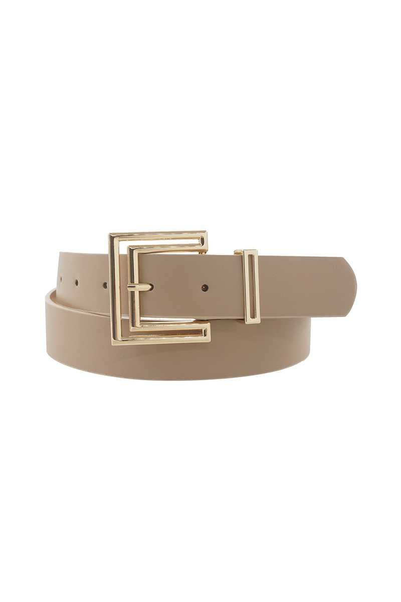 Outline Cutout Square Buckle Belt - ShopEasier