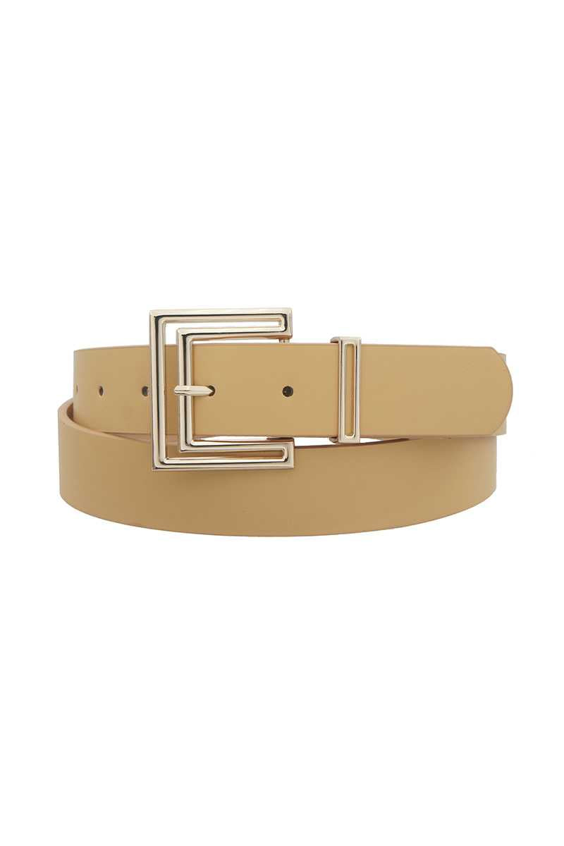 Outline Cutout Square Buckle Belt - ShopEasier