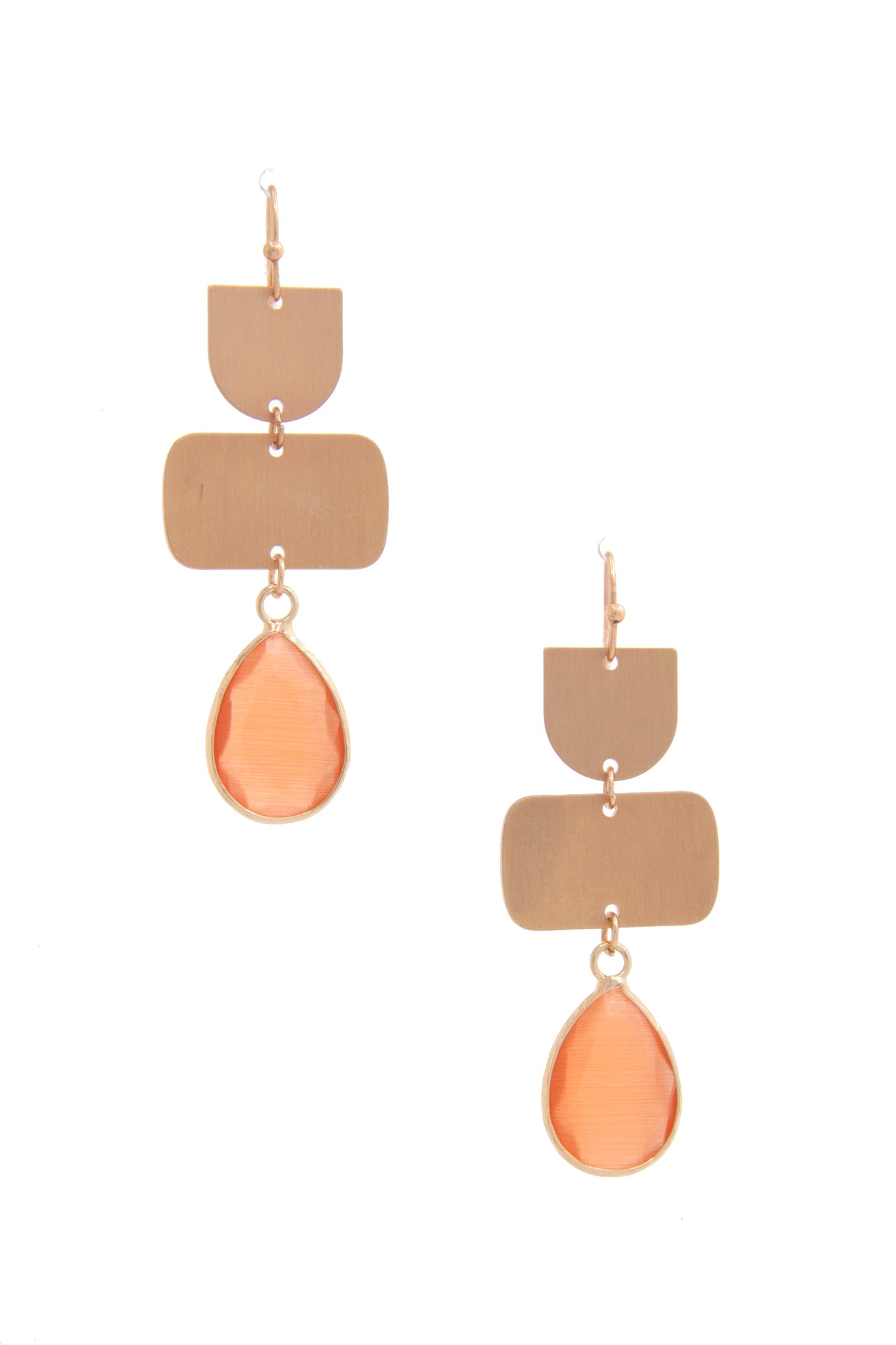 Teardrop Gem Multi Shape Dangle Earring - ShopEasier