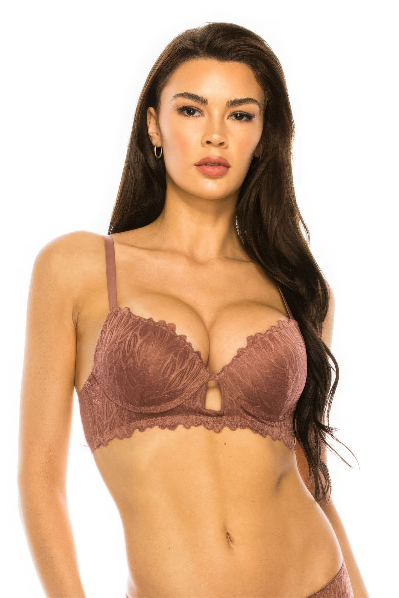 Coverage Lace Trim Bra - ShopEasier