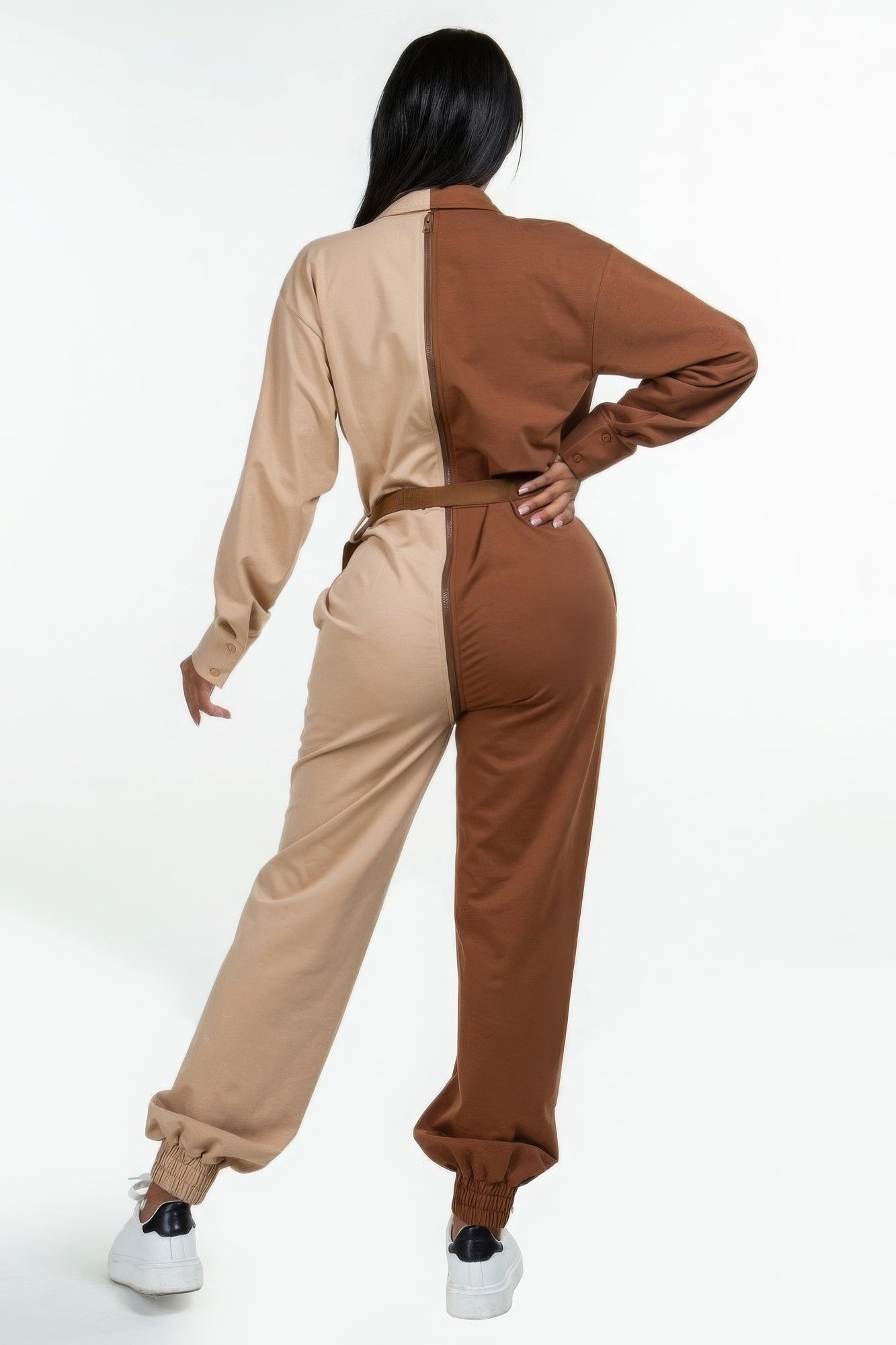 Long Sleeve Oversized Cozy Shirt Jumpsuit - ShopEasier