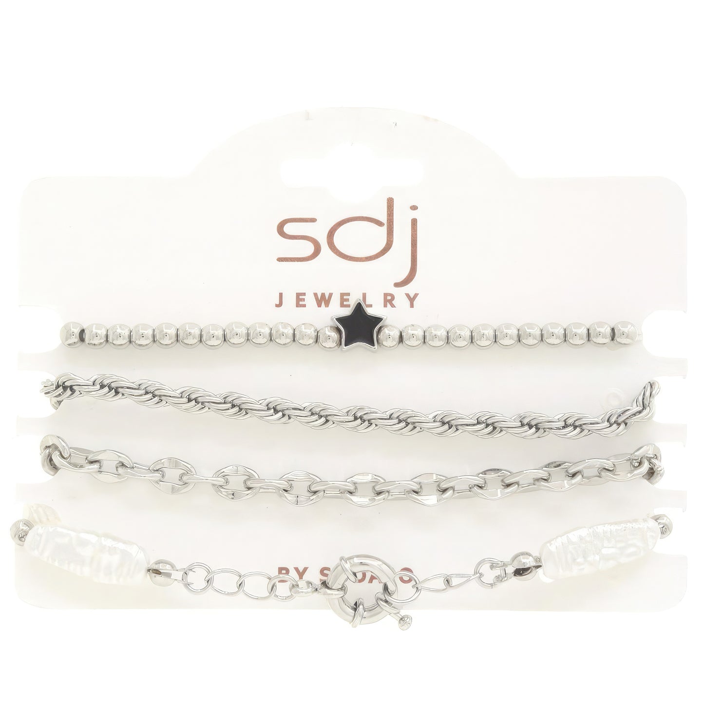 Sodajo Star Beaded Bracelet Set - ShopEasier