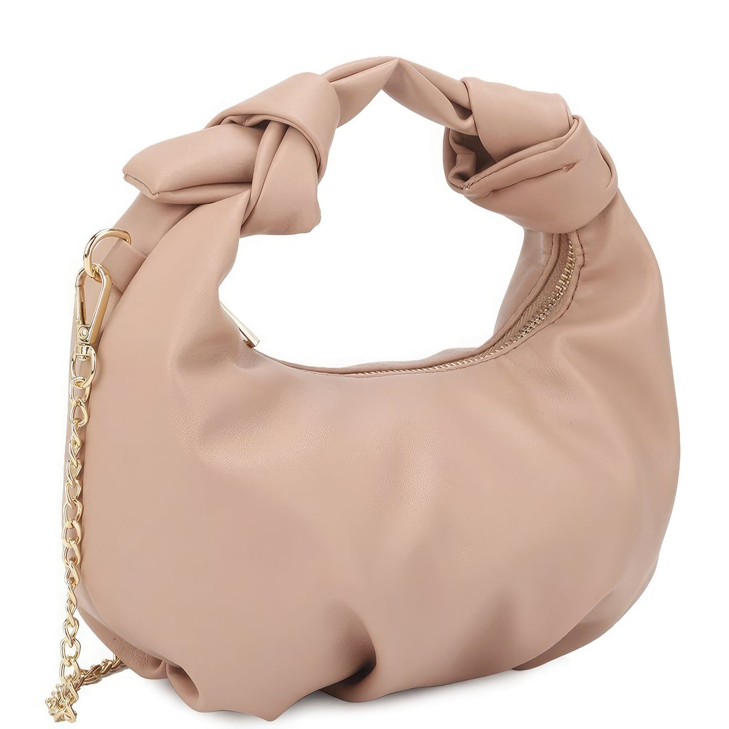 Smooth Round Handle Zipper Bag - ShopEasier