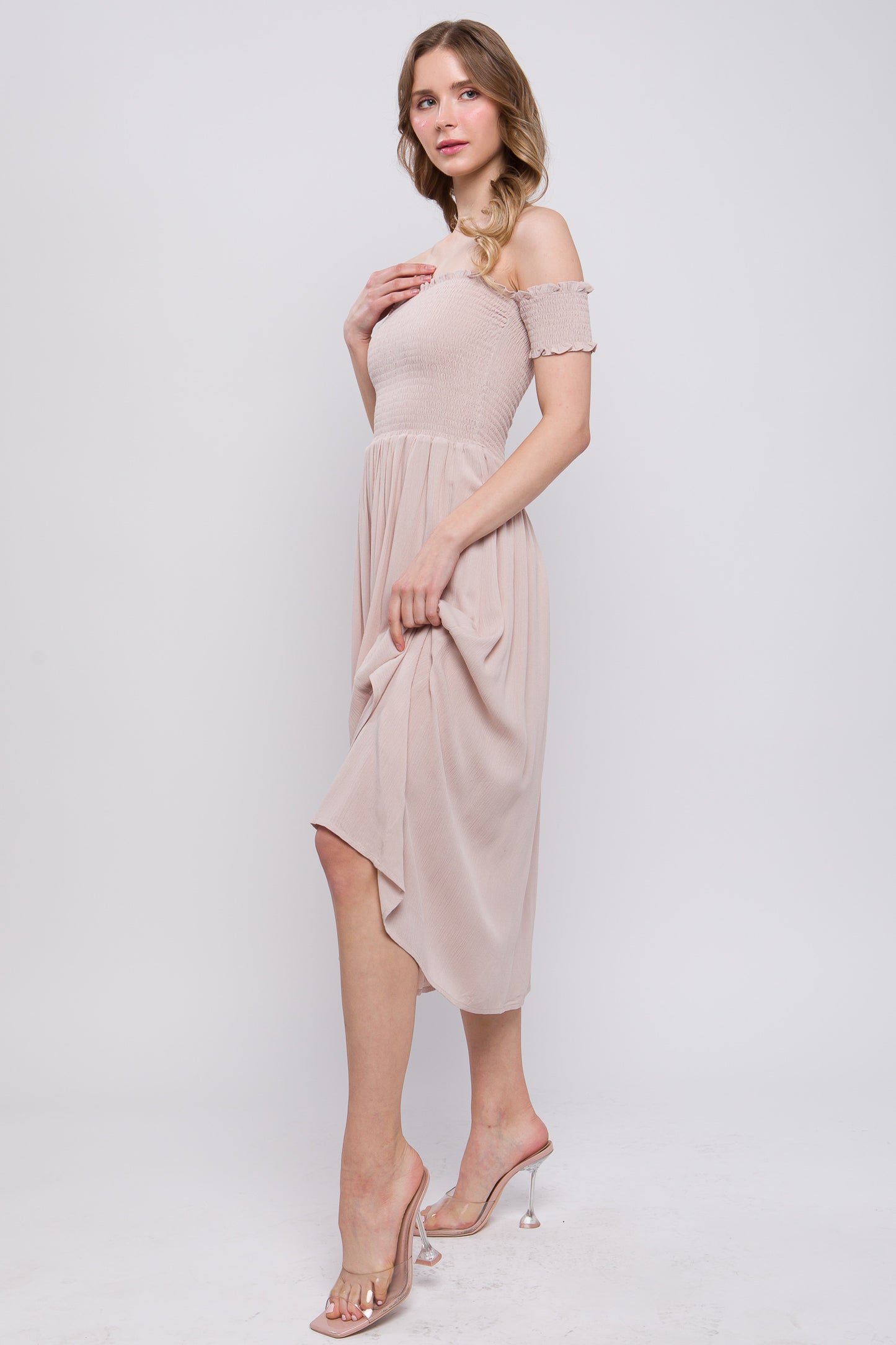 Flowy Off The Shoulder Dress - ShopEasier