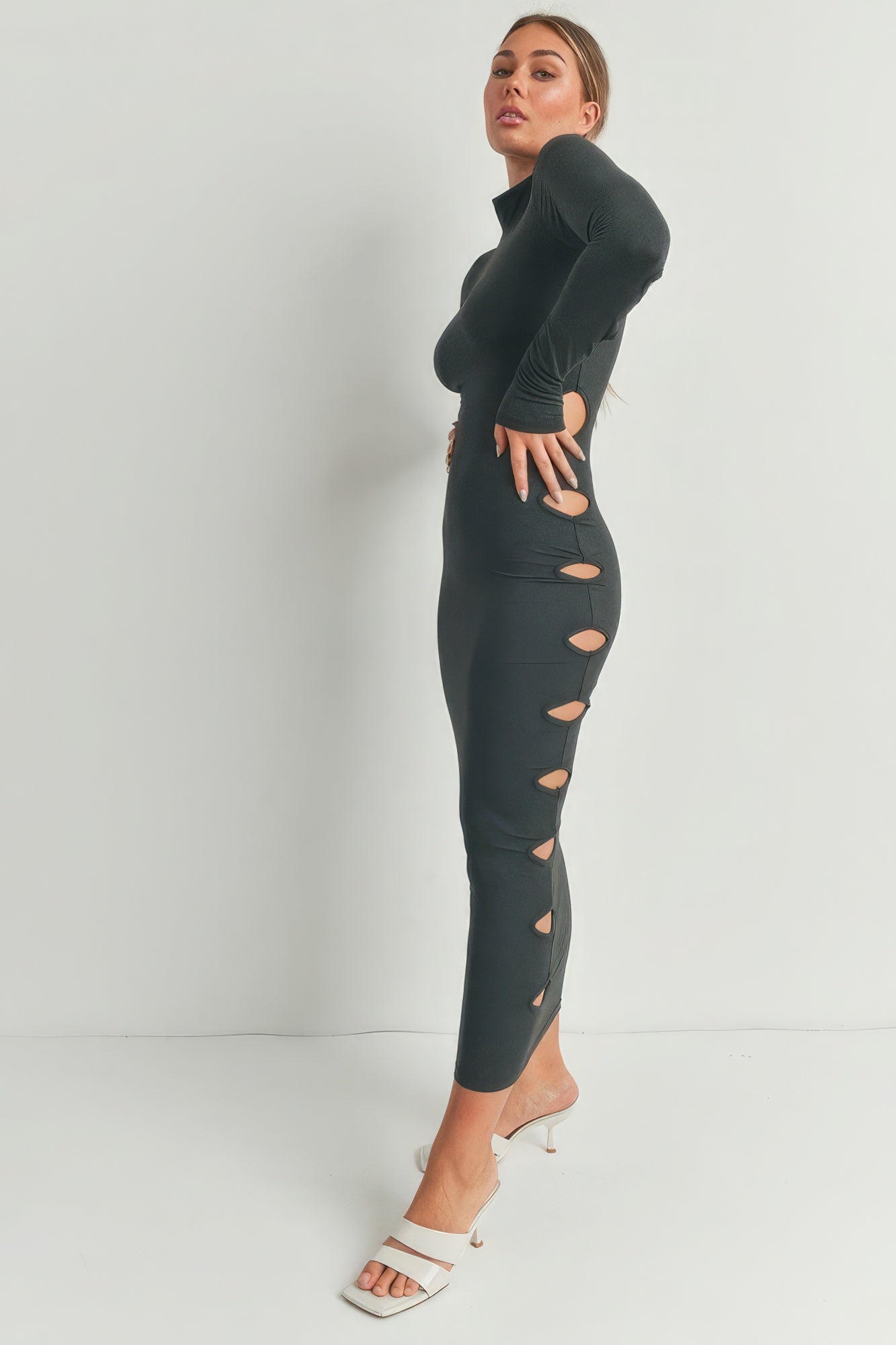 Cutout Detail Maxi Dress - ShopEasier