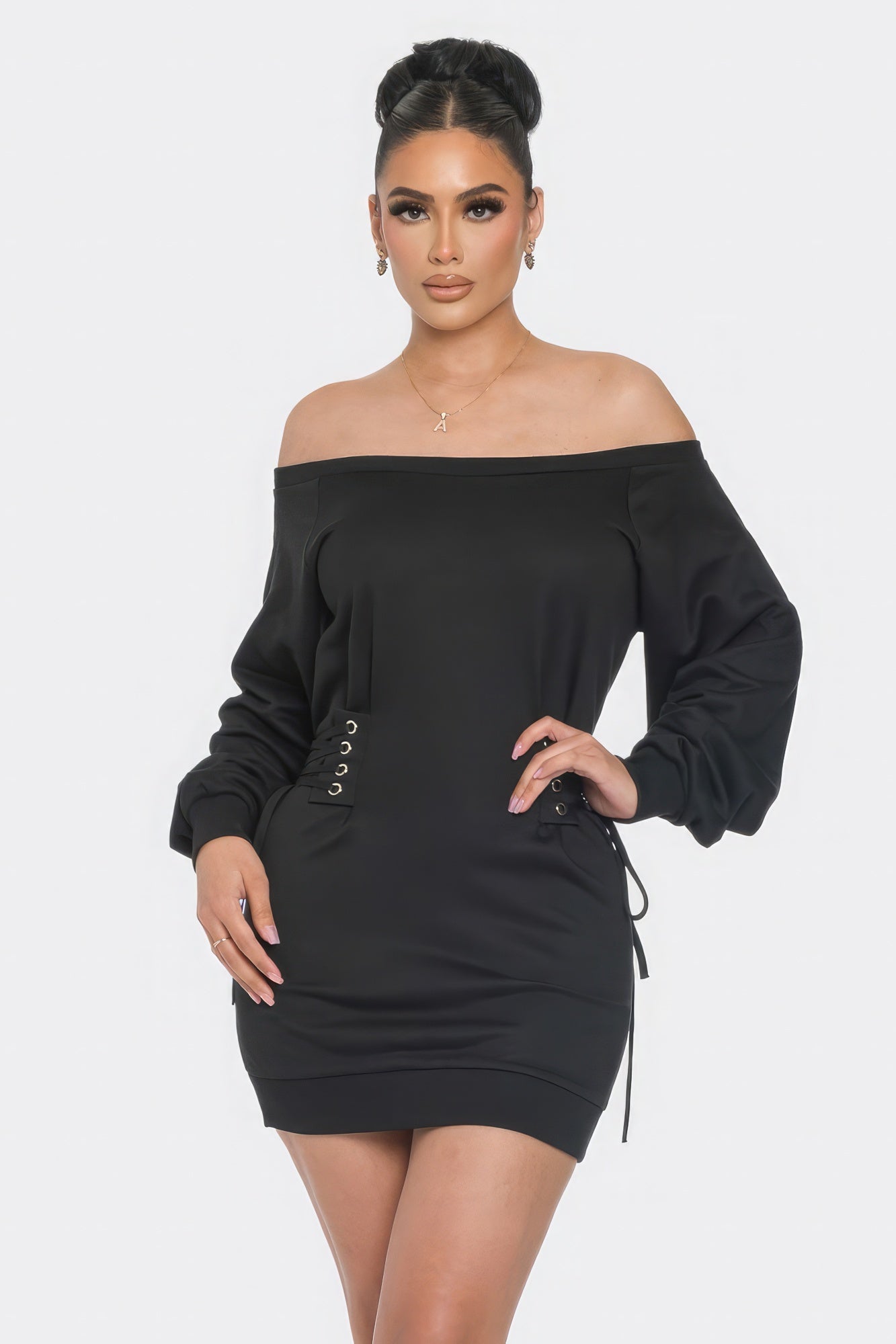 Off Shoulder Mini Dress - ShopEasier