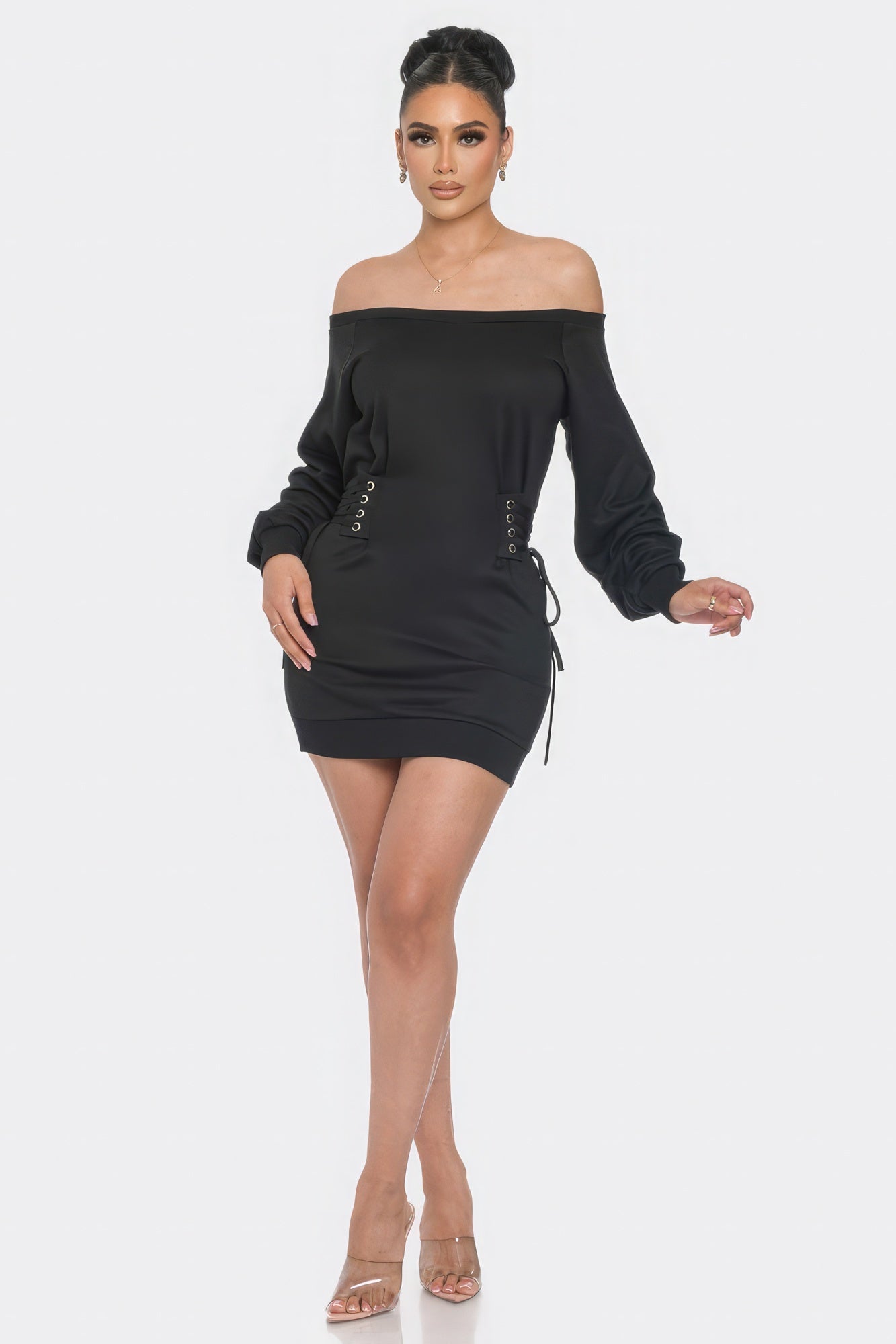 Off Shoulder Mini Dress - ShopEasier