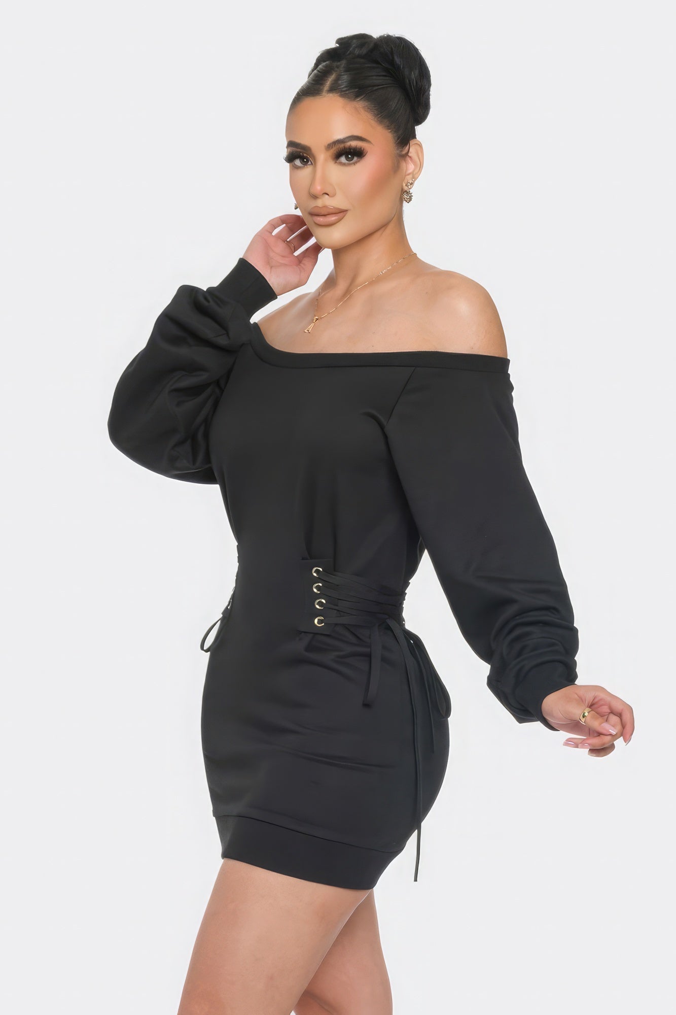 Off Shoulder Mini Dress - ShopEasier