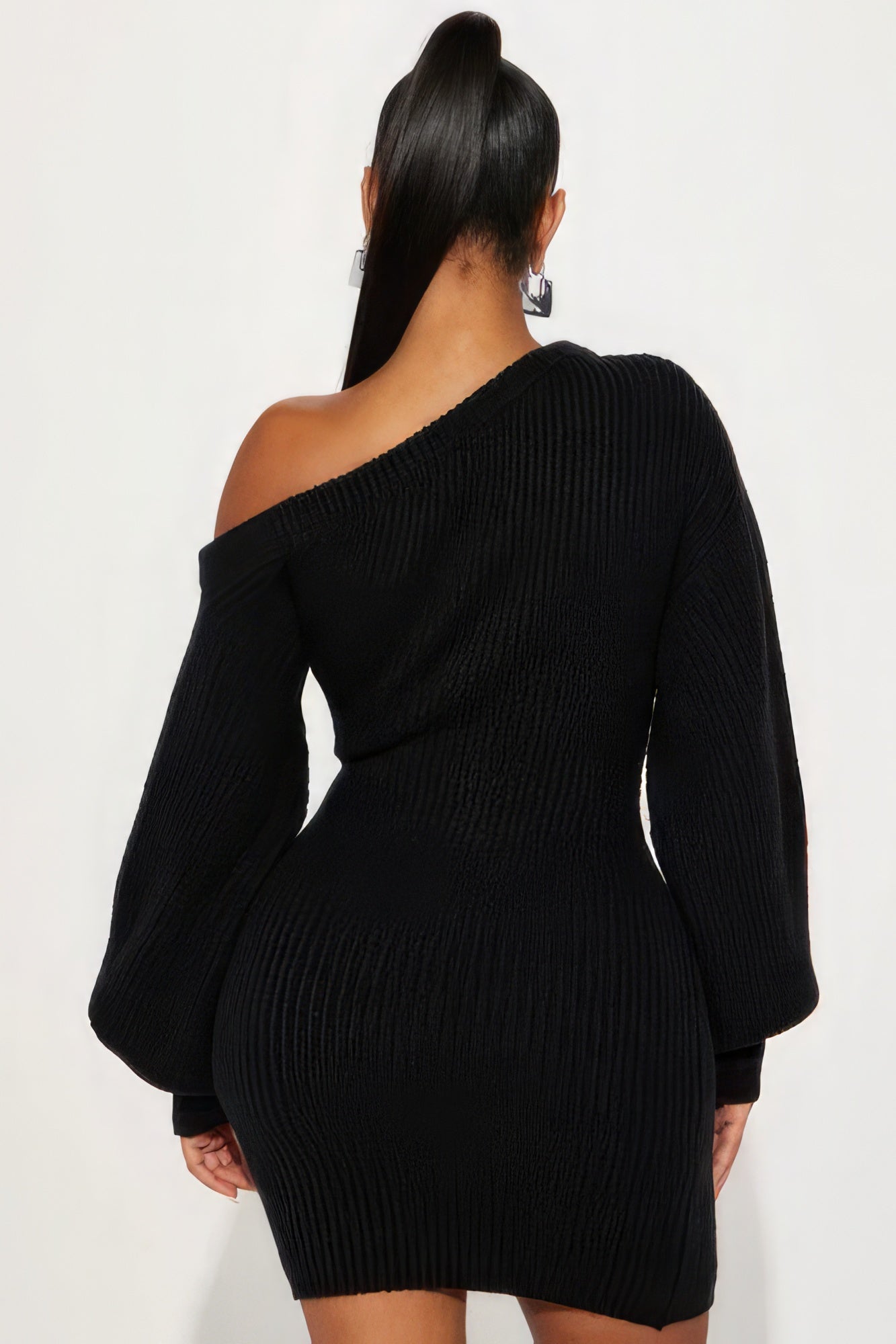 Sweater Knit Mini Dress - ShopEasier