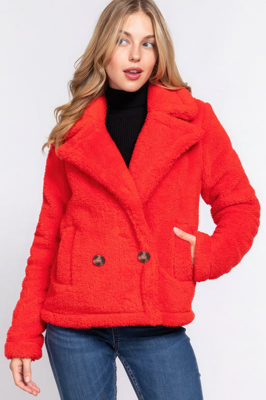 Faux Fur Sherpa Jacket - ShopEasier