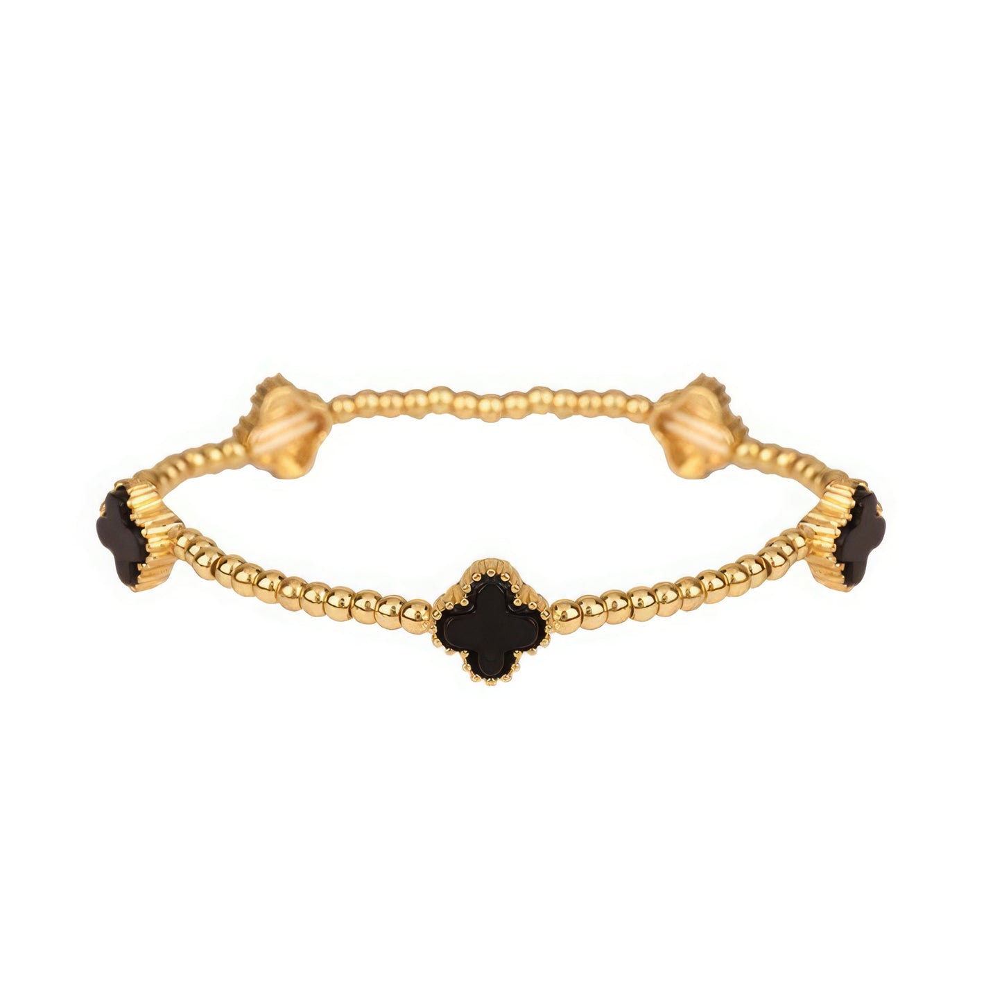 Metal Flower Station Stretch Bracelet - ShopEasier