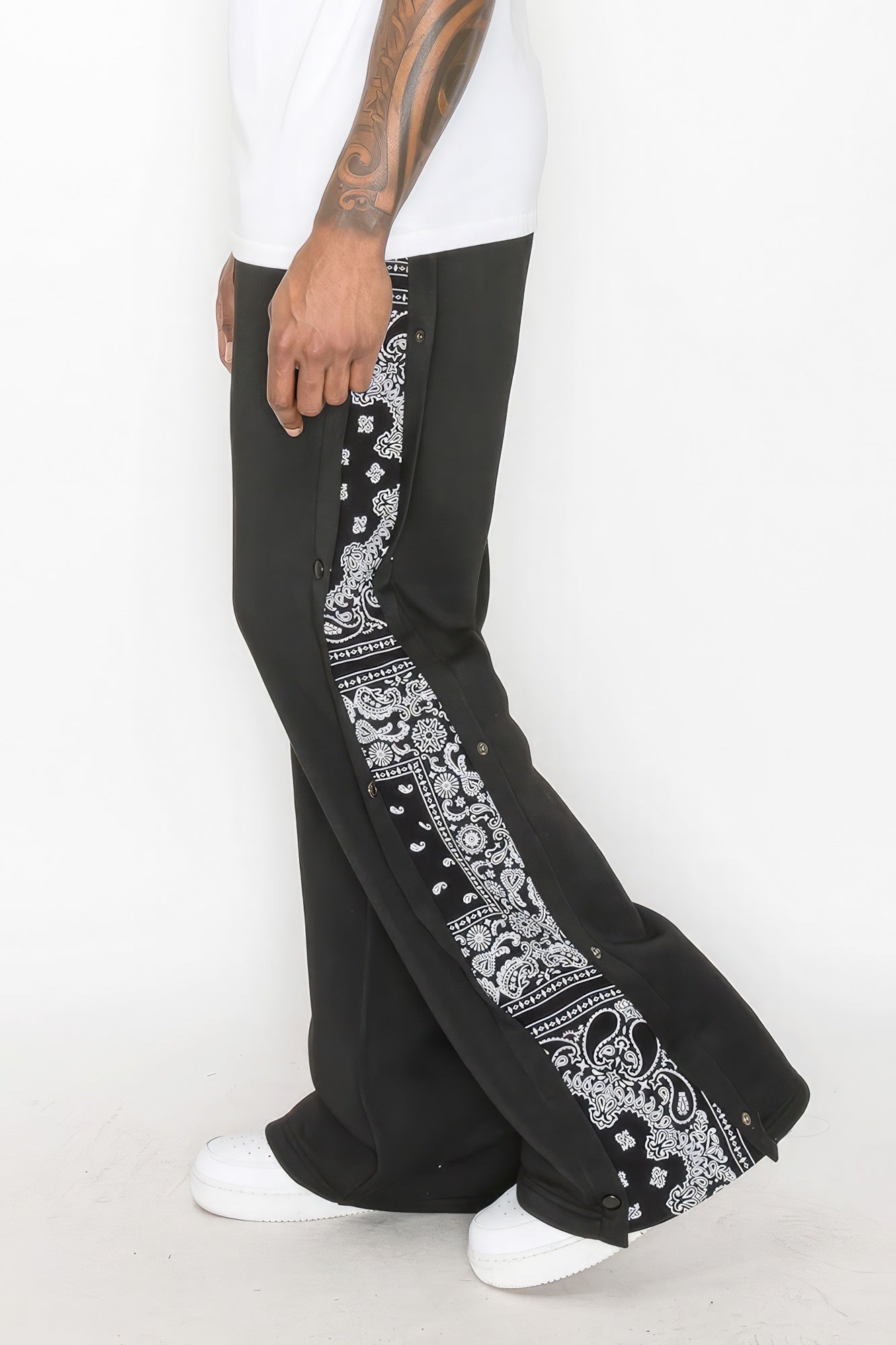 Flared Fleece Lounge Pants with Adjustable Fit