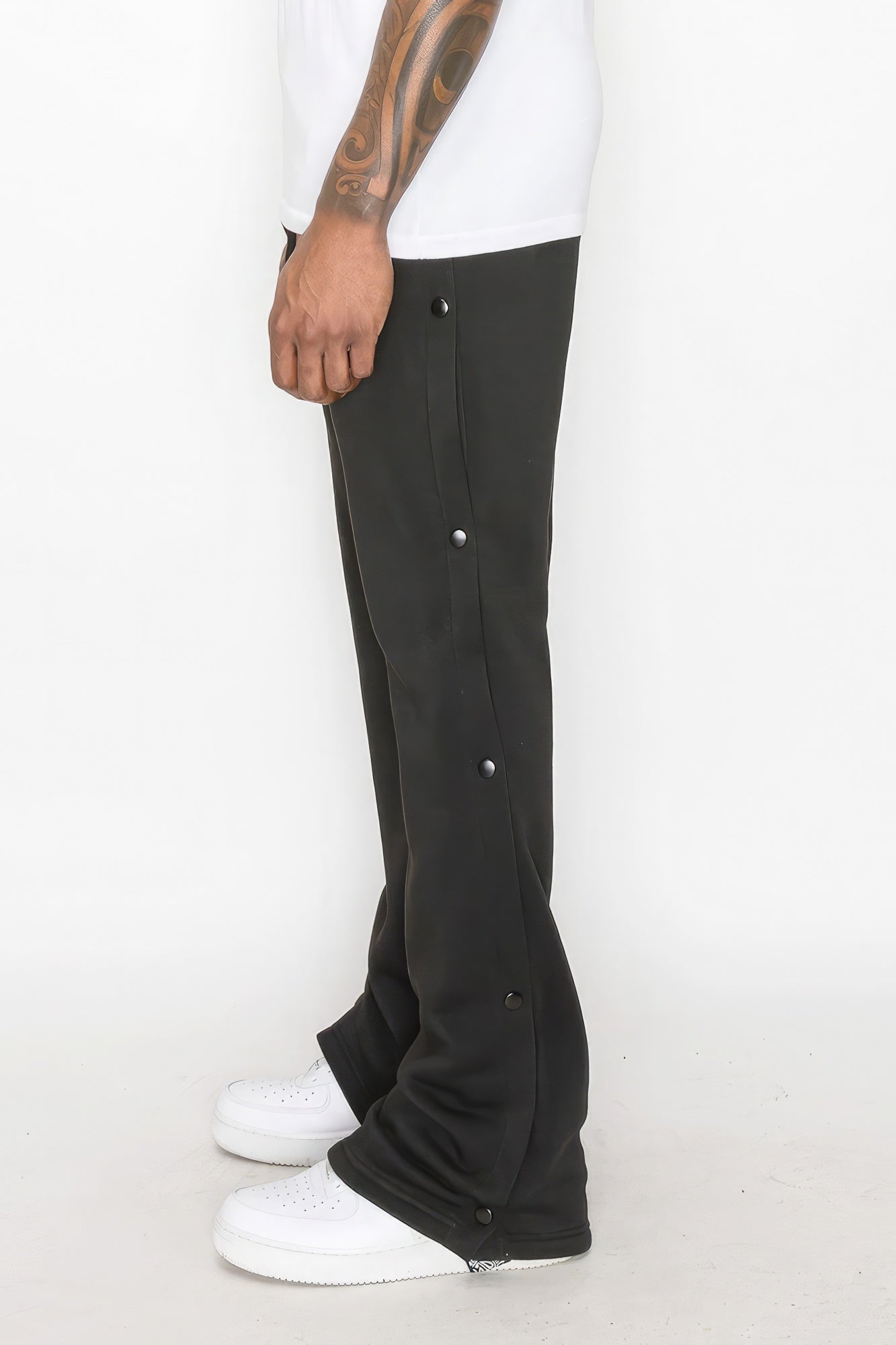 Flared Fleece Lounge Pants with Adjustable Fit