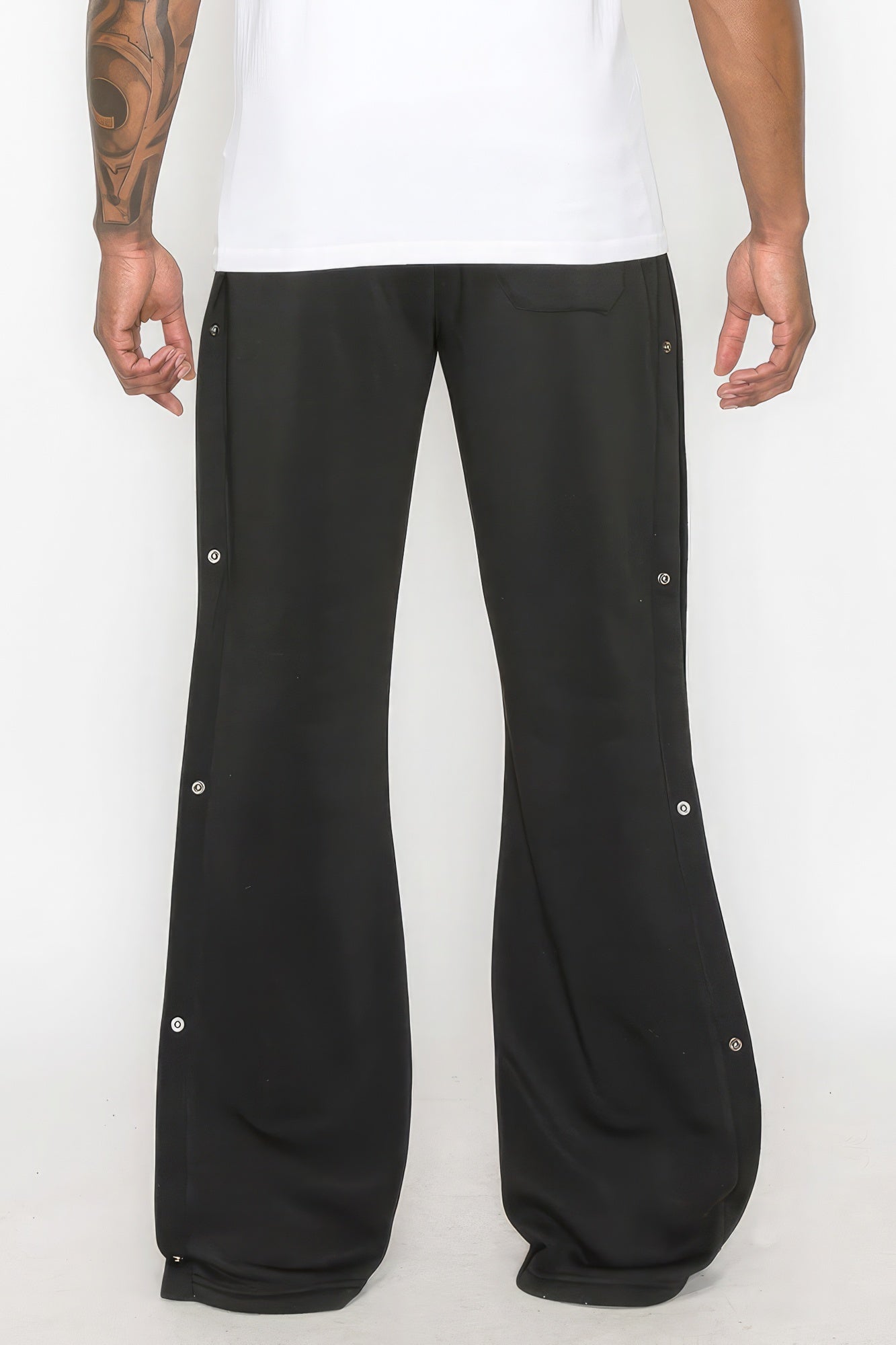 Flared Fleece Lounge Pants with Adjustable Fit