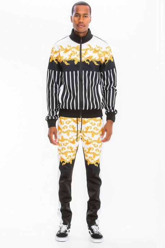 Multi-Colored Digital Print Sport Tracksuit