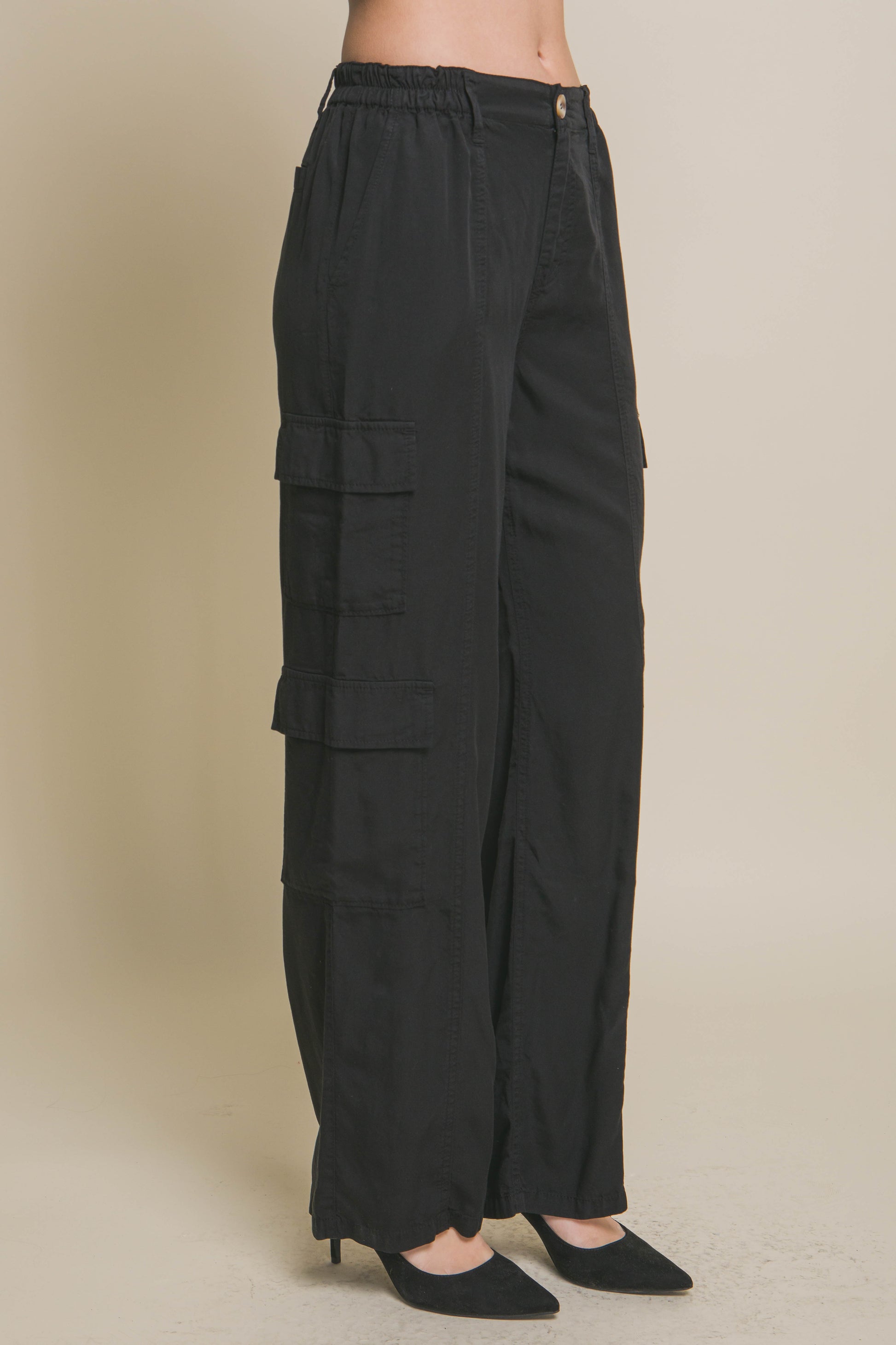 Full-length Tencel Pants With Cargo Pockets - ShopEasier