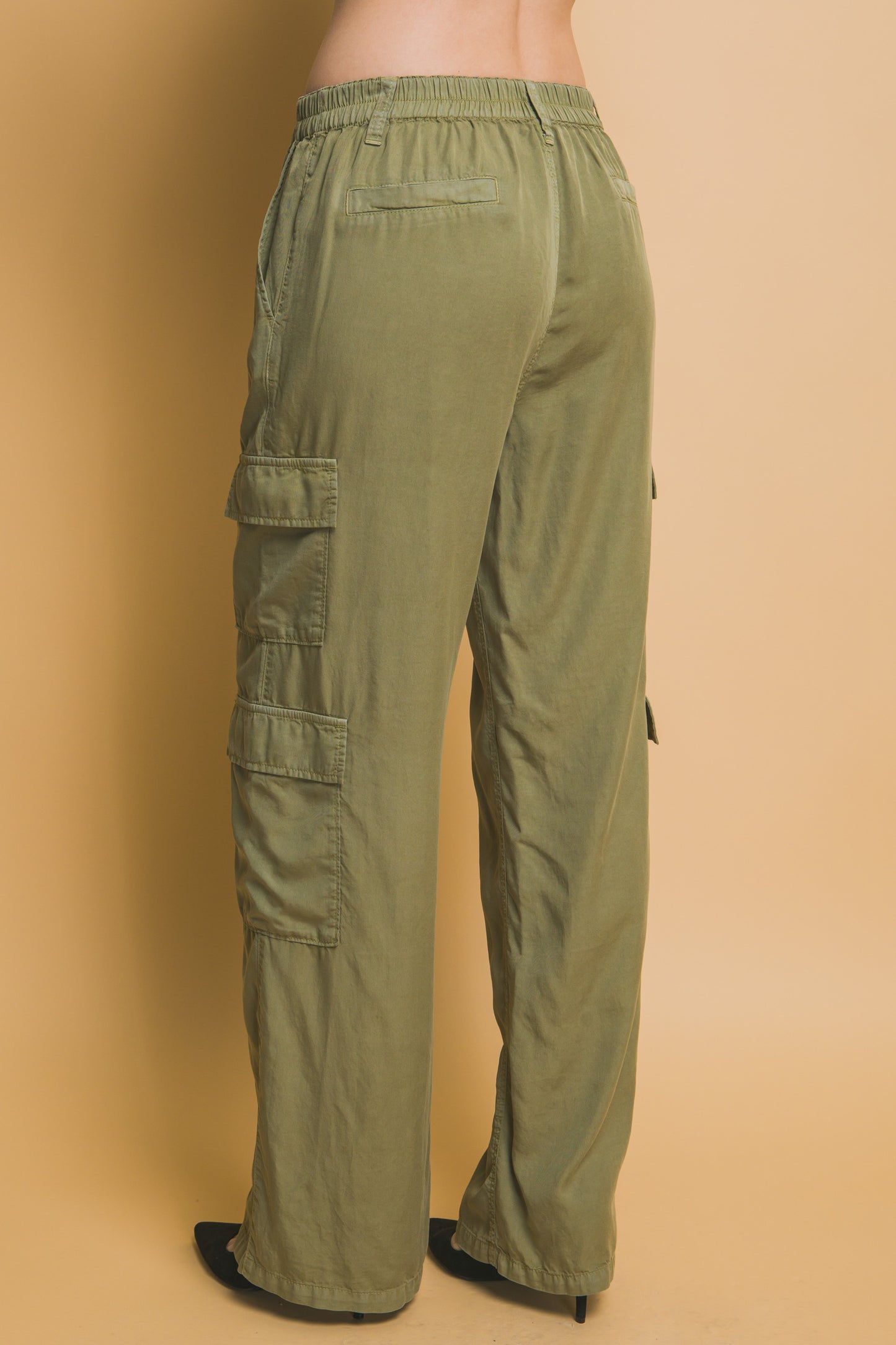 Full-length Tencel Pants With Cargo Pockets - ShopEasier