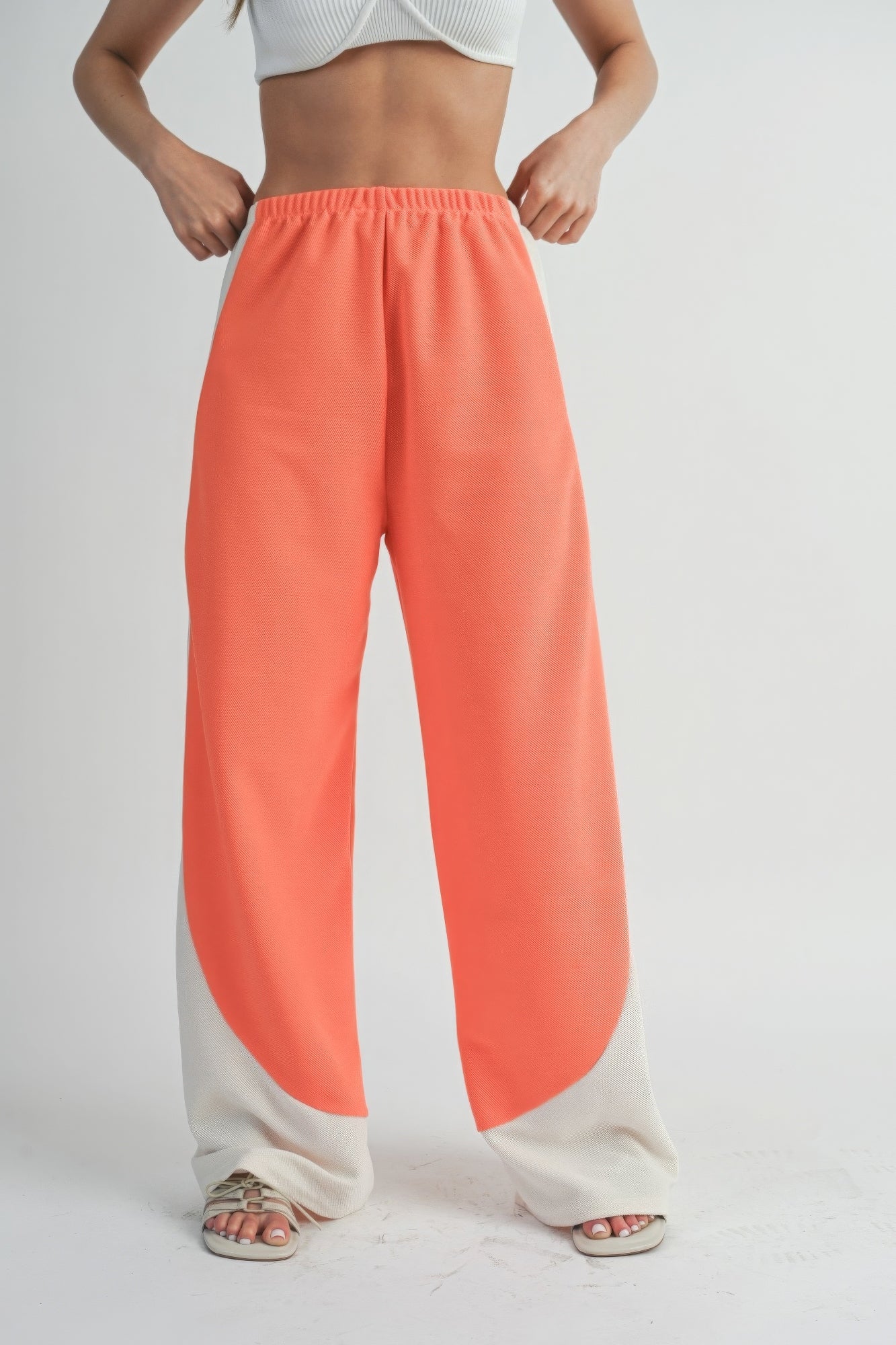 Two Toned Wide Leg Pants - ShopEasier