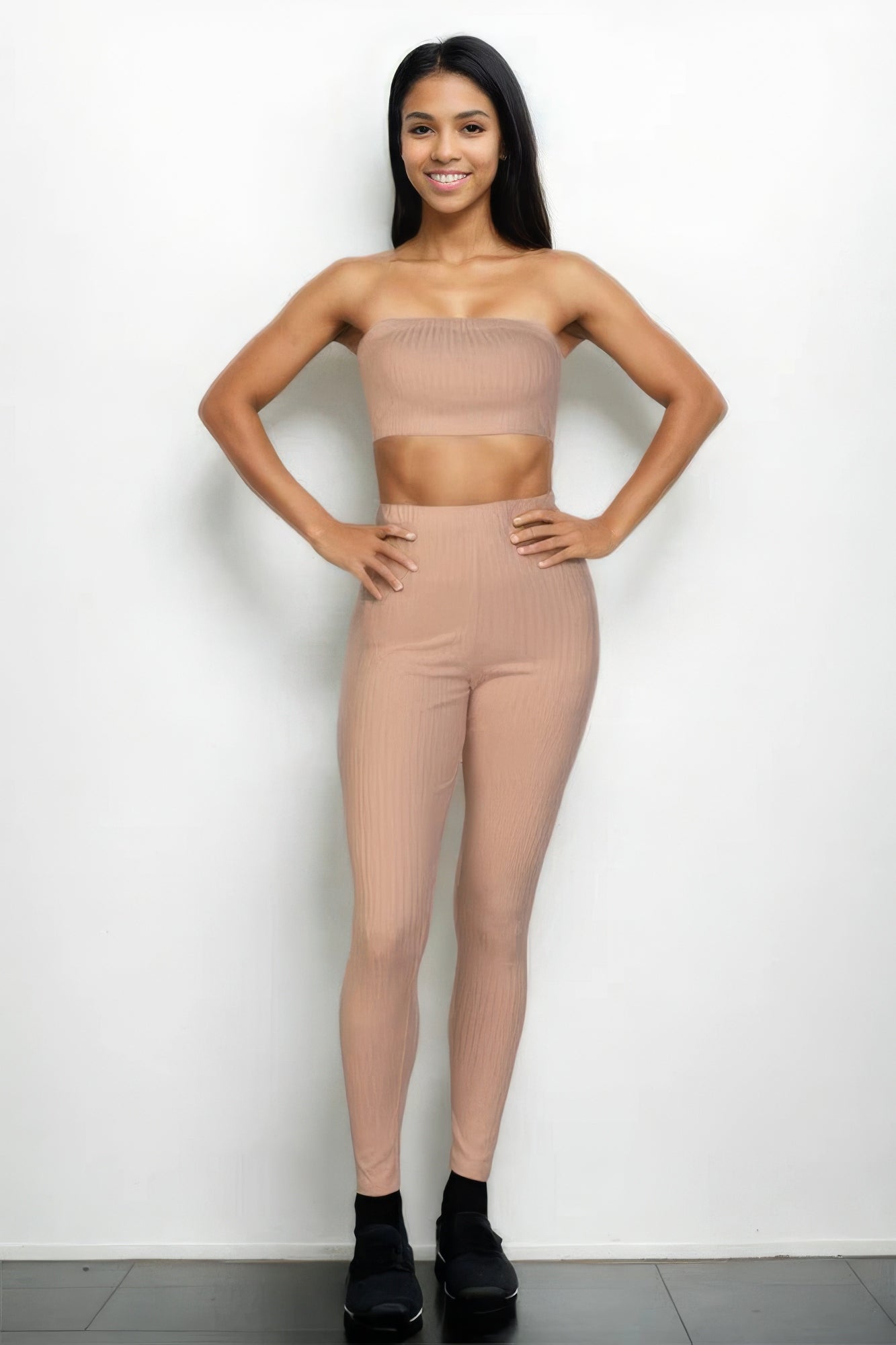 Ribbed Tube Top & Leggings Set - ShopEasier