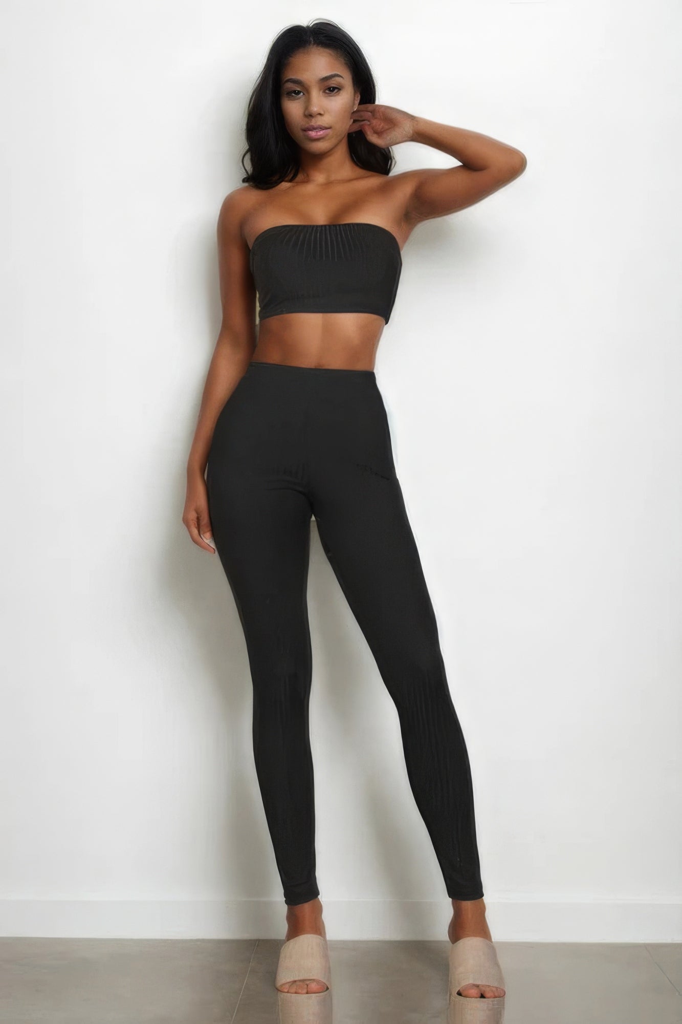 Ribbed Tube Top & Leggings Set - ShopEasier