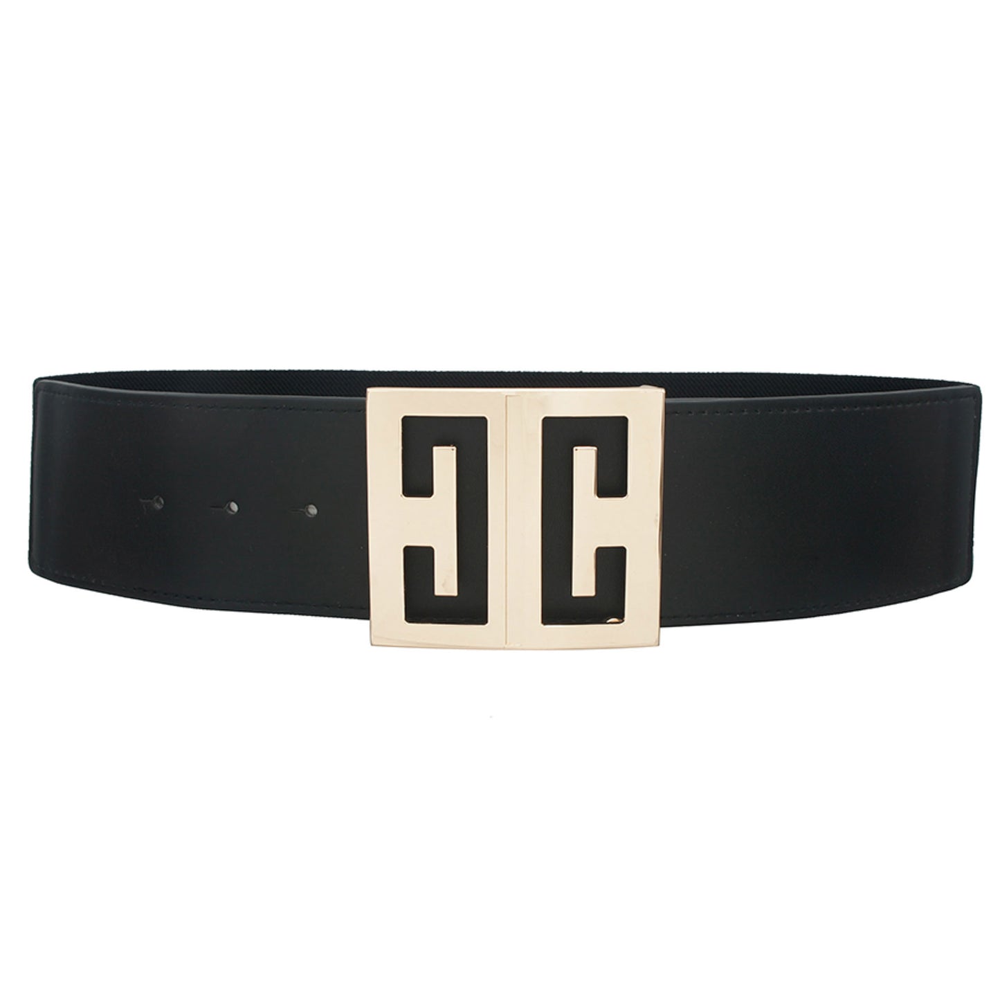 Mirror Cut Out Square Buckle Belt - ShopEasier