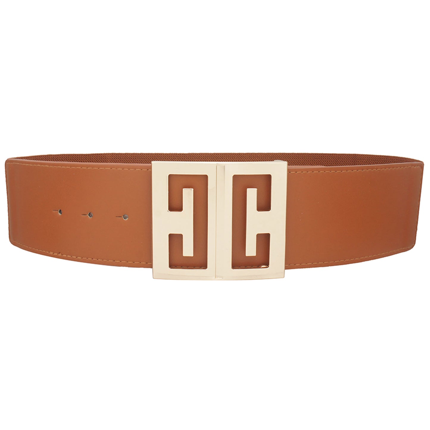 Mirror Cut Out Square Buckle Belt - ShopEasier