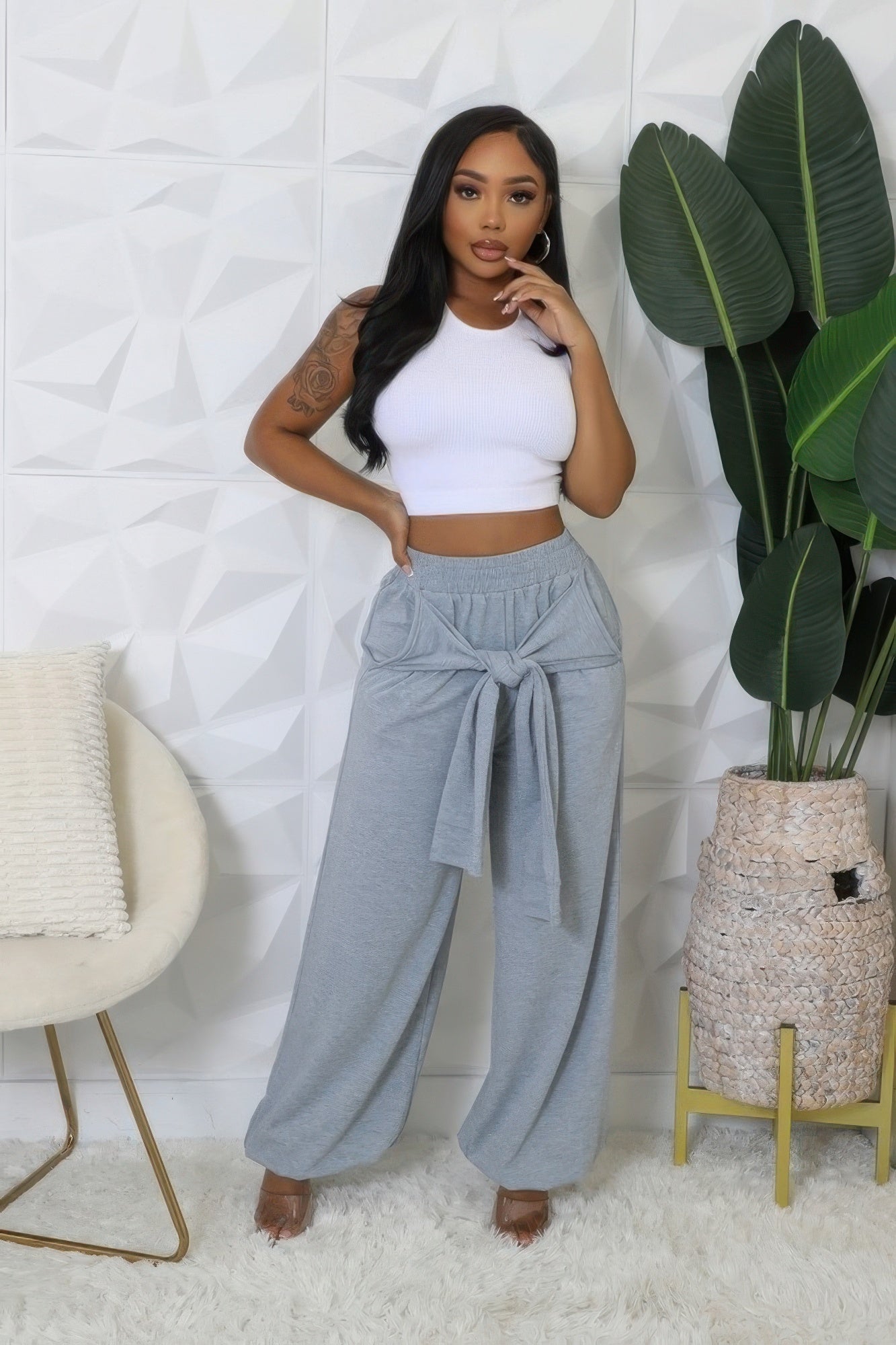 High-waisted Stretch Pants - ShopEasier